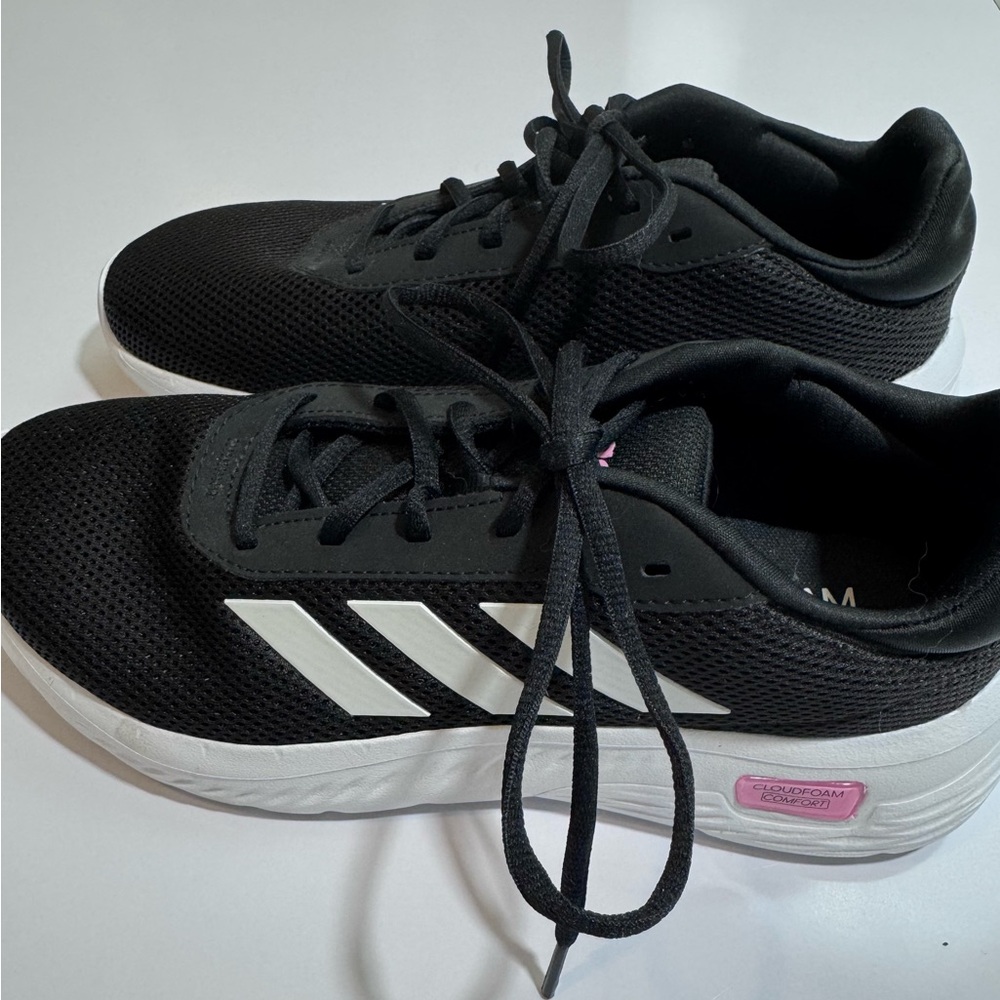 Adidas Women's Black and White Sneakers